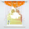 SCHOAL Scheibengardinen Küche Bistrogardinen Voile Transparente Kurzgardinen Kleinfenster Gardinen mit Kräuselband/Tunnelzug 1 Stück BxH 140x145cm Orange