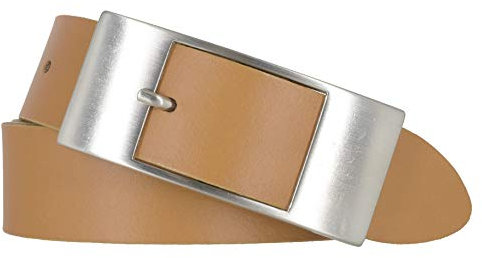 Bernd Götz Gürtel Damen Leder 35 mm Bernstein Rindleder Damengürtel (Bernstein, 90)