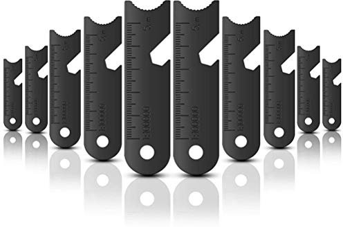Mify 10 Pcs Outdoor Flint Scraper Striker Flint Fire Starter for Outdoor Camping Hiking Hunting Emergency Survival No Magnesium Rod