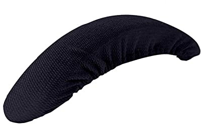 Anwangda 1pair Chair Armrest Cover, Removable Durable Machine Washable Office Chair Armrest Slipcovers, Elbow Relief Elastic Protector Armchair Cover for Home, Office(Black)