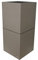Riviera Pot à Bac Granit Haut, 30cm x 30cm x 66cm, Gris
