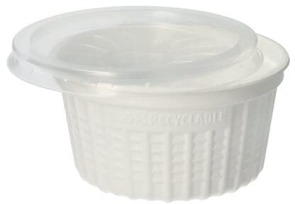 Pap Star 88696 Stripes to Go Suppenbecher, Weiß, 350ml, 11.5cm Durchmesser, 6cm Höhe, 25 Stück