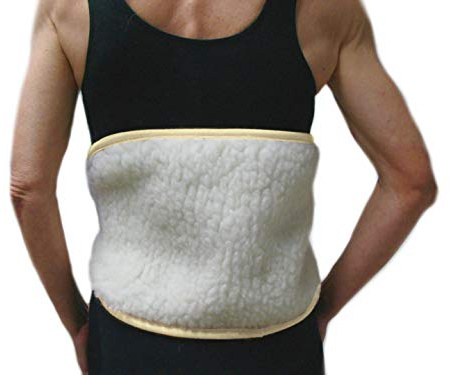 Vetrina del Benessere RENAL BELT -L/XL (Italia 48-50-52)- Fascia Renale in 100% Lana Merinos, Cintura Lombare, Pancera Supporto per Schiena e Reni, Chiusura regolabile a strappo - UNISEX Uomo Donna