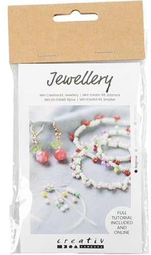 Creativ Mini Craft Kit Schmuck, Elastisches Armband und Ohrring, 1 Packung