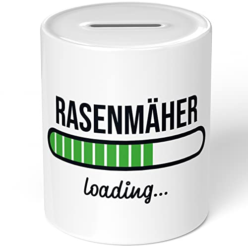 JUNIWORDS Spardose Sparbüchse, Rasenmäher Loading (6212654)