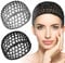 Gehäkeltes Haarnetz Zum Schlafen 2 Stück Häkel Haarwickel Für Damen Langes Haar Schlafmütze Schwarz Und Grau Mesh Netz Snood-Mütze Für Frauen Und Mädchen
