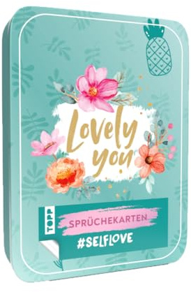 Lovely You - Sprüchekarten #Selflove: Metalldose mit 40 Sprüchekarten für mehr Stärke, Mut und Selbstliebe