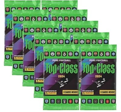 Panini Top Class 2024 Trading Cards - 10x Booster je 8X Sammellkarten