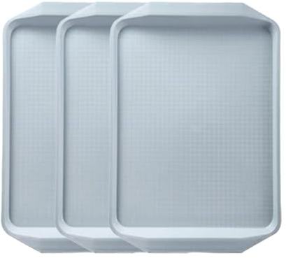 Bandeja De Plástico 3 Paquetes Bandejas para Plantas para Interior Sin Agujeros Bandeja De Zapatos para Entrada para Jardín, Dormitorio, Entrada, Garaje.,Blue