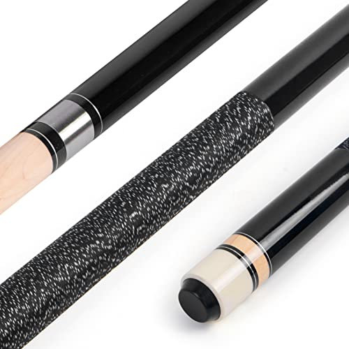 AKLOT Taco de Billar, Juego de Tacos de Billar de 58 Pulgadas, Palo de Billar de Madera de Arce Canadiense, Palos de Billar para Jugadores Profesionales de Billar de 21 onzas