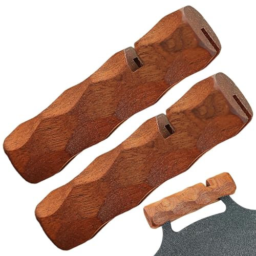Holzpfannengriffe, Anti-Verbrühungs-Grillpfanne, Holzgriff, multifunktionale heiße Griffabdeckungen für koreanische Grillpfannen, Gusseisen-Bratpfannen und andere Grillpfannen