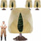 4 Pack Große Pflanzenabdeckungen winterschutz 240x200cm,Frostschutz für Pflanzen im Freien mit Reißverschluss-Kordelzug,Atmungsaktive Pflanzendecke Winter,Wiederverwendbare Überwinterungszelte