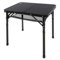 AKTIVE Kleiner Klapptisch, Schwarz, 60x45x27/56 cm, Höhenverstellbar, Anti-Rutsch-Stopper, Tragkraft 30 kg, Tragegriffe, Inkl. abnehmbarem Zusatznetz, Campingtische, Strand, Garten (63086)