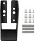 VEVOR Supports de solive dissimulés, lot de 12, support de poutres pour connecter du bois 51x102 mm, plaque d'acier Q235 avec revêtement en poudre, support de solive dissimulé pour poutre bois, noir