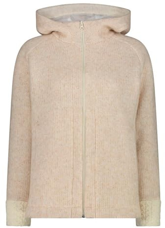 CMP Damen Giacca Da Donna in Wooltech Con Cappuccio Fisso Damen Wooltech Jacke mit fester Kapuze