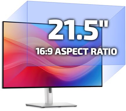 Fluflyer 21.5 Inch Anti Blue Light Screen Protector for Computer Monitor, Removable 16:9 Aspect Ratio, 21.5 Anti Blue Light Filter for PC Computer Screen, Easy on/off for Eye Protection