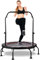 Pukomc 48-Inch Foldable Fitness Trampoline - Max Load 450 lbs, Rebounder with Adjustable U-Shaped Foam Handle for Indoor/Outdoor Fitness Body Exercise