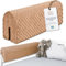 Tour de lit bébé Respirant 80 cm - Contour de Lits pour Tout-Petits Protege Enfant barreaux ou Barriere Bebe Tours Mousse Berceau Protection Minky Beige