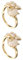 DEARMAMY 2St Fuchs öffnungs ring Knöchel Größer Gold Nieten Schmuck the hallow halloween mitgebsel glitzersteinchen Party rhinestone club Frauen-Tier-Ring- Frauen klingeln Metall
