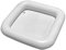 Glacière Gonflable Portable Carrée Blanche en PVC pour Fête À La Piscine
