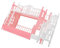 TOYANDONA Puppenbettmöbel Bausätze Bausatz Puppenhäuser realistische Babypuppe Miniaturen puppenmöbel puppenbett puppenhaus Miniatur-Etagenbett Mini-Etagenbett Abs Rosa