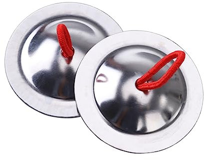 Yardwe Mini Platillos De Dedo Juguete Musical Resistente y Seguro Correa Para Colgar