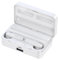 lvifloae Casque Bluetooth dans Le Casque Bluetooth sans Fil S20 Conception de Miroir Noir Brillant BT5.3 Connectivité Stable Opération de contrôle Tactile adapté à l'ordinateur Mobile (Blanc)