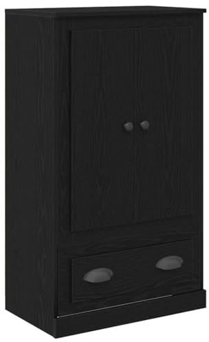 vidaXL Highboard Schwarz Eichen-Optik 60 x 35,5 x 103,5 cm