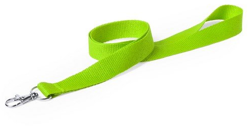 Trageschnur für Identifikationspässe, mit Karabiner aus Metall,10 Stück. 50 cm. largo x 2 cm ancho hellgrün