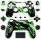 Funda especial personalizada con botones para controlador inalámbrico PS4, piel de salpicaduras verde