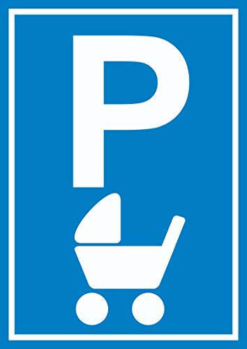 HB-Druck Kinderwagen Parkplatz Schild A6 (105x148mm)