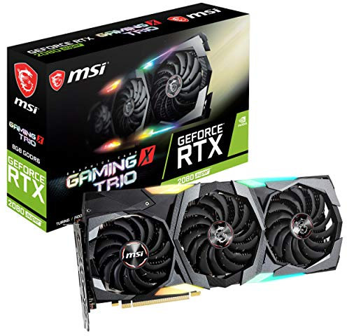 MSI Gaming GeForce RTX 2080 Super 8GB GDRR6 256-Bit HDMI/DP Nvlink Tri-Frozr Turing Architecture Overclocked Graphics Card (RTX 2080 Super Gaming X TRIO)
