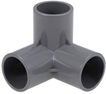 Sourcingmap - Raccordi a gomito a 3 vie in PVC, presa, raccordi ad angolo a T per irrigatore