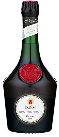 Bénédictine D.O.M. French Liqueur, 40% ABV, 50cl / 500ml, Made From a Secret Recipe of 27 Traditional Roots, Herbs & Spices, Notes of Light Honey, Citrus & Soft Almond