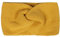 Zwillingsherz Stirnband mit Zopf-Knoten - Hochwertiges Strick-Kopfband für Damen- Kaschmir - Ohrenschutz - Haarband - warm weich und luftig für Frühjahr Herbst und Winter - gelb