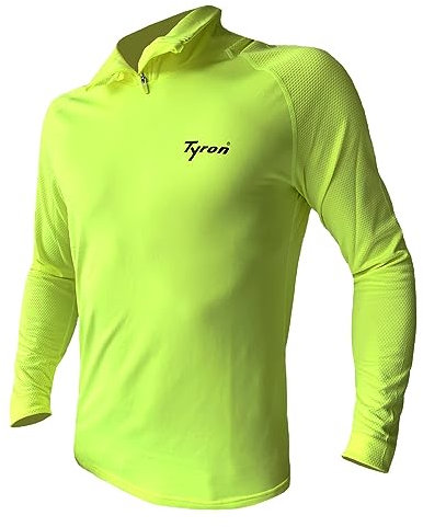 Tyron Longshirt LZ1 | Neongelb | Größe M | Herren | Thermo | Langarm Shirt | Longsleeve | Laufshirt | Running | Sport | Fleece | Warm | Herbst | Winter