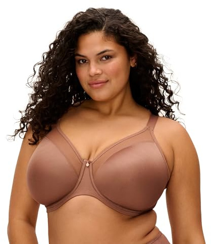 Elomi Women's Smooth Underwire Molded Bra Full Coverage, Clove, 48DD
