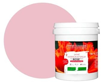 BOX DECO COULEURS Pittura naturale ecologica per interni esterni effetto raso Natura - 1L, rosa