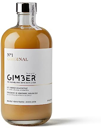 GIMBER N°1 Original 500 ml Concentrato di zenzero biologico | Bevanda analcolica biologica a base di limone ed erbe | Estratto di zenzero premium
