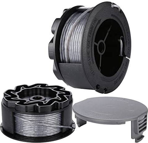 Moritale Fadenspulen für BOSCH UniversalGrassCut 18 18-26 18-260 F016800570 mit Abdeckung (2 Stücke)