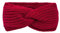 Stirnband Damen Winter, Solid Stirnbänder Strick, Casual Outdoor Haarband Ohrenwärmer Elastische, Gestrickte Verdicken Headwrap Yoga Workout Vintage Haarschmuck Kopfband für Frauen (02-Rot, One Size)