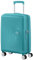 American Tourister Soundbox - Handgepäck Koffer 55 x 40 x 20/23 cm - Hartschalen Kabinentrolley für die meisten Airlines inkl. EasyJet - Erweiterbar, 4 Rollen & TSA-Schloss - 35.5/41 - Türkis