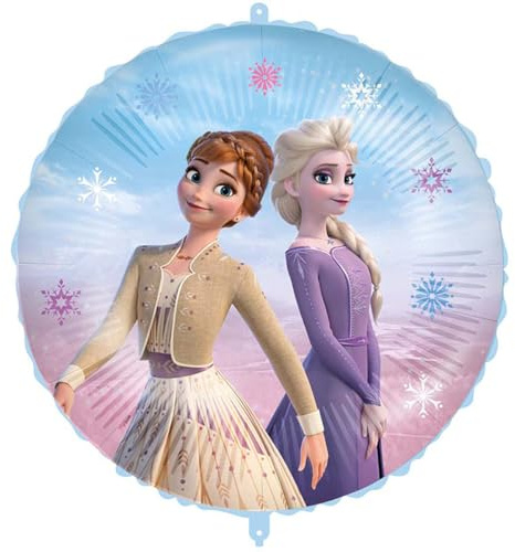 Palloncino Frozen II ELSA e Anna Con pesetto e nastrino 18-46cm, 1pz.