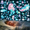 HSDSH Meerjungfrau Wandtattoo Kinderzimmer Leuchtend Wandaufkleber Mädchenzimmer Unterwasserwelt Leuchtsticker Meerjungfrau Prinzessin Leuchtaufkleber Wandsticker für Schlafzimmer Babyzimmer