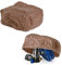 Kunstfelsen Für Garten Abdeckung Für Poolpumpe Sandfilteranlage Gullideckel Dekosteine Felsen Für Schachtabdeckung - Hohler Deko Steine groß Für Schachtdeckel Abdeckstein Ø 80cm M-03 Rot (M-03)