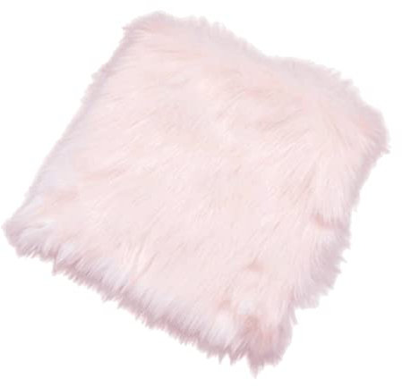 barenx Nail Art Photo Background, Salon Washable Soft Fur Manicure Cushion Table Mat Nail Art Equipment 40x 40CM - Pink