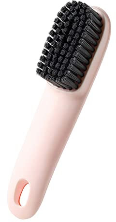 Wzxhew # Schuhbürste aus Kunststoff, Reinigungsbürsten-Set, multifunktional, Wäschebürste, langer Griff, Schuhcreme, Kunststoff-Werkzeugbürste (Rosa, Einheitsgröße)