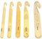 Cyrank Groß Häkelnadel-Set, 5 Stück Häkel Haken, Kunststoff-Häkel Haken Set Häkelnadeln für Großmutter, Häkelnadeln 12 Bis 25mm Strick Nadeln Häkel Haken Set für Anfänger