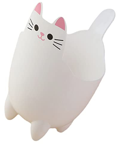 Cabilock Corbeille à Déchets Forme De Chat Bac à Ordures De Bureau Design Mignon Pour Chambre Et Bureau Léger Et Pour Rangement Pratique Et Décoratif