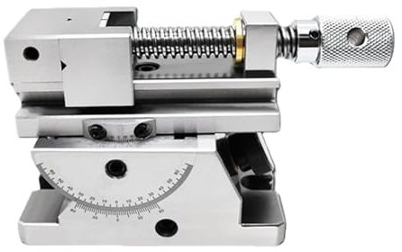 2 Inch Angle Drill Press Vise, Heavy Duty Industrial Strength Benchtop Tilting Angle Vise, Cradle Style Angle Vise, Drill Clamp Vice, for Milling Shaping and Drilling Machines